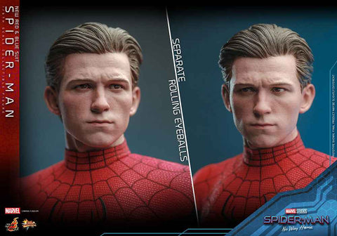 Spider-Man No Way Home Movie Masterpiece 1/6 Spider-Man (New Red and Blue Suit) 28 cm - Smalltinytoystore