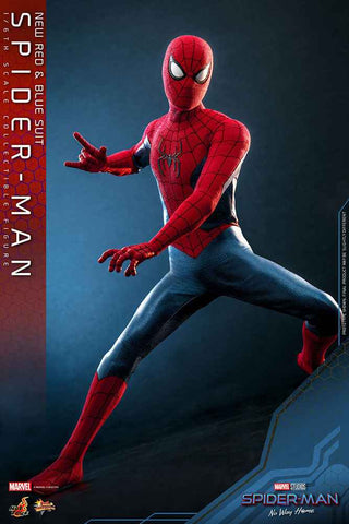 Spider-Man No Way Home Movie Masterpiece 1/6 Spider-Man (New Red and Blue Suit) 28 cm - Smalltinytoystore