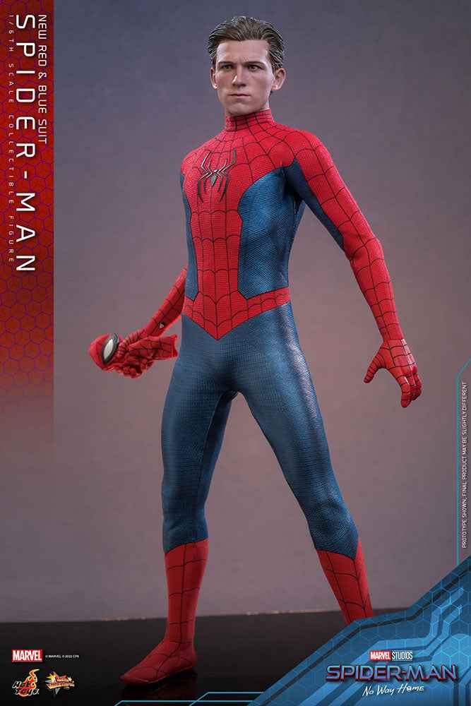 Spider-Man No Way Home Movie Masterpiece 1/6 Spider-Man (New Red and Blue Suit) 28 cm - Smalltinytoystore