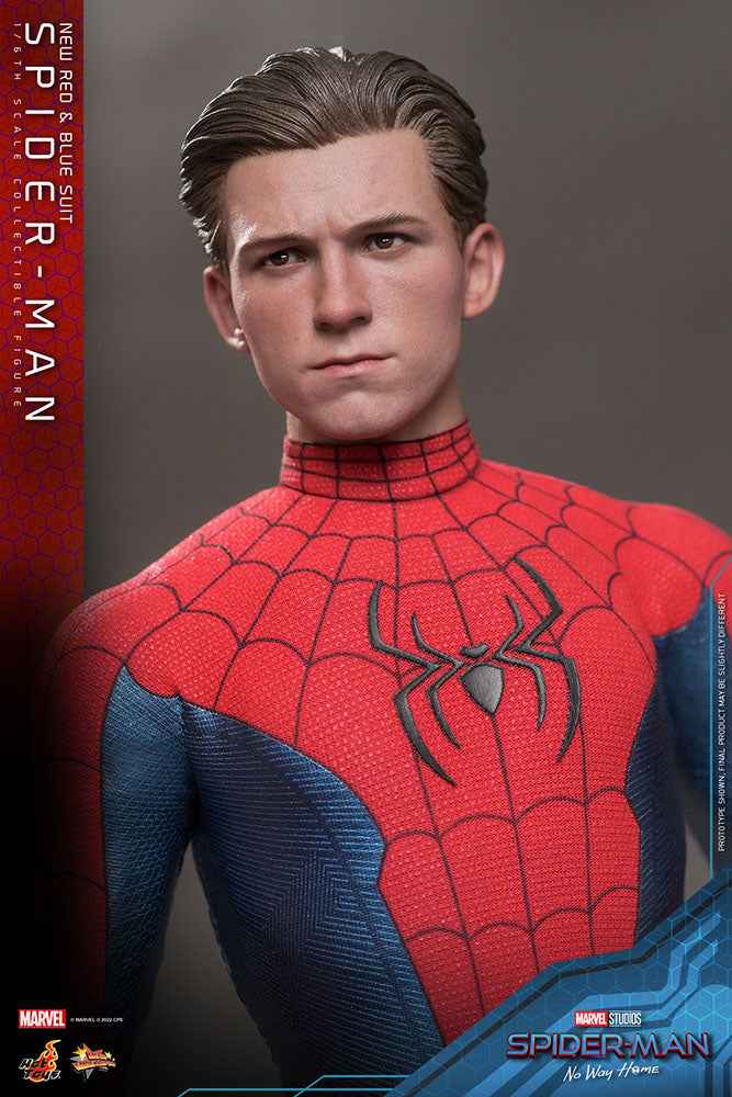 Spider-Man No Way Home Movie Masterpiece 1/6 Spider-Man (New Red and Blue Suit) 28 cm - Smalltinytoystore