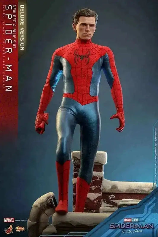 Spider-Man No Way Home Movie Masterpiece 1/6 Spider-Man (New Red and Blue Suit) (Deluxe Version) 28 cm HOT TOYS - Smalltinytoystore
