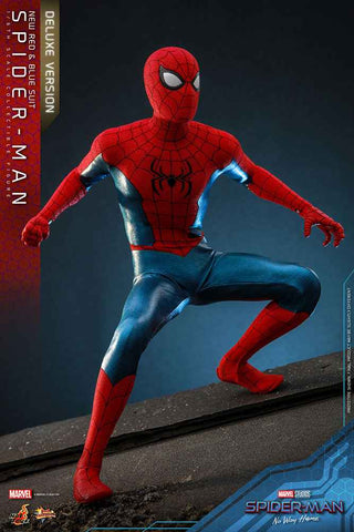 Spider-Man No Way Home Movie Masterpiece 1/6 Spider-Man (New Red and Blue Suit) (Deluxe Version) 28 cm - Smalltinytoystore