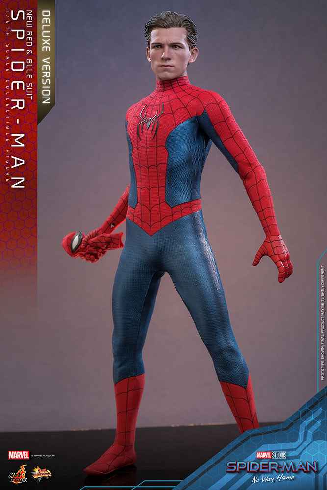 Spider-Man No Way Home Movie Masterpiece 1/6 Spider-Man (New Red and Blue Suit) (Deluxe Version) 28 cm - Smalltinytoystore