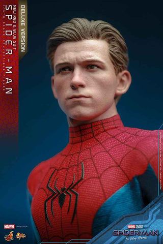 Spider-Man No Way Home Movie Masterpiece 1/6 Spider-Man (New Red and Blue Suit) (Deluxe Version) 28 cm - Smalltinytoystore