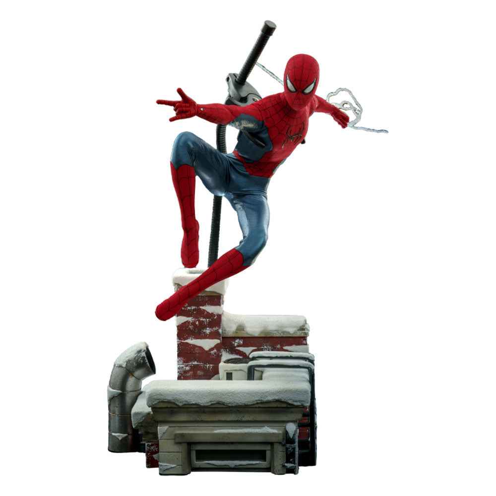 Spider-Man No Way Home Movie Masterpiece 1/6 Spider-Man (New Red and Blue Suit) (Deluxe Version) 28 cm - Smalltinytoystore