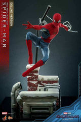 Spider-Man No Way Home Movie Masterpiece 1/6 Spider-Man (New Red and Blue Suit) (Deluxe Version) 28 cm - Smalltinytoystore