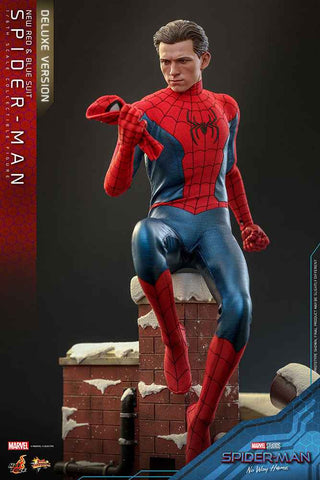 Spider-Man No Way Home Movie Masterpiece 1/6 Spider-Man (New Red and Blue Suit) (Deluxe Version) 28 cm - Smalltinytoystore