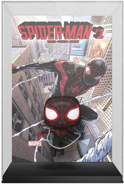 Spider-Man POP! Comic Cover Vinyl Figur Spider-Man 2016 #1 9 cm - Smalltinytoystore