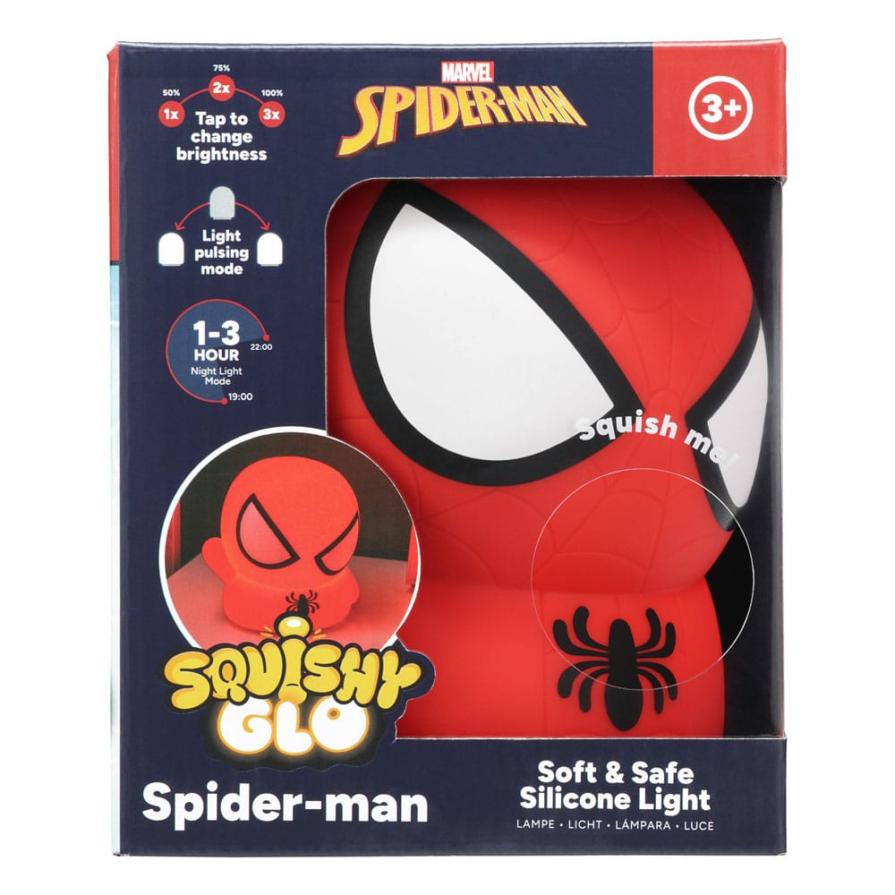 Spider-Man Squishy Glo Silikon-Leuchte 15 cm - Smalltinytoystore