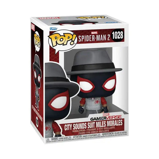 Spiderman 2 POP! Games Vinyl Figur City Sounds Miles 9 cm - Smalltinytoystore