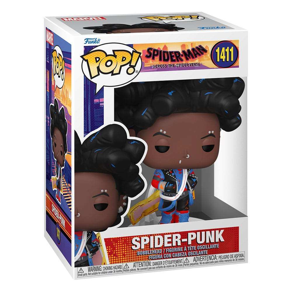 Spiderman Across the Spider-Verse POP! Vinyl Figur Spider-Punk(UN) 9 cm - Smalltinytoystore