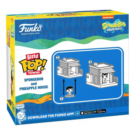 Spongebob Bitty POP! Town Vinyl Figur Spongebob at Home - Smalltinytoystore