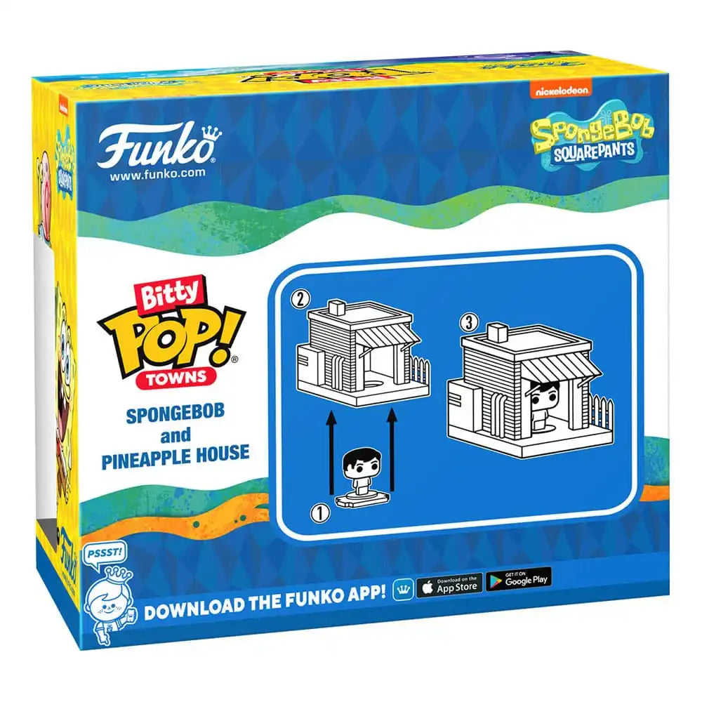 Spongebob Bitty POP! Town Vinyl Figur Spongebob at Home - Smalltinytoystore