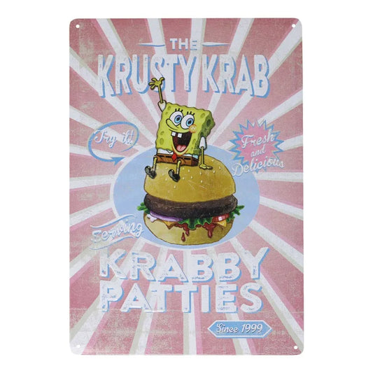SpongeBob Blechschild Krusty Krab - Smalltinytoystore