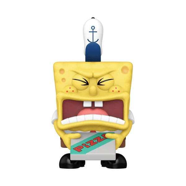 SpongeBob Schwammkopf 25th Anniversary POP! Vinyl Figur SB w/Pizza 9 cm - Smalltinytoystore