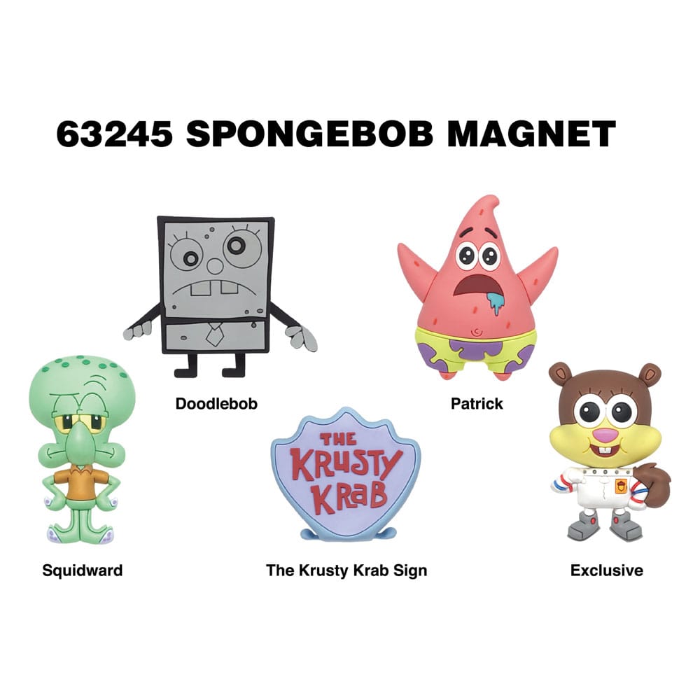 SpongeBob Schwammkopf 3D Magnete Series 1 Display (12) - Smalltinytoystore