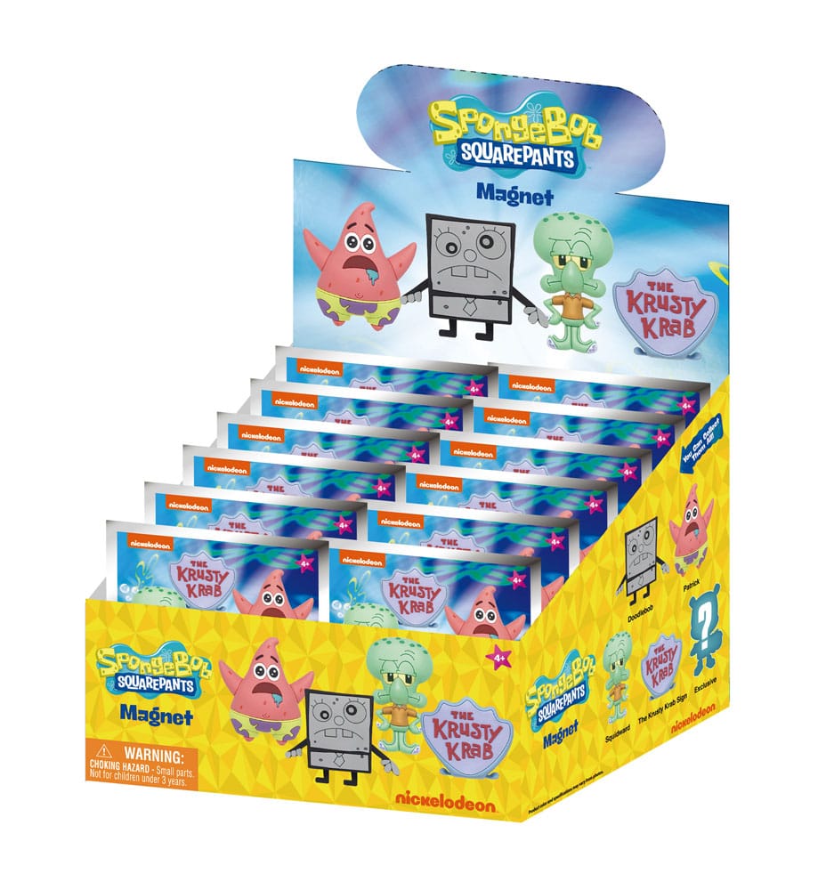SpongeBob Schwammkopf 3D Magnete Series 1 Display (12) - Smalltinytoystore