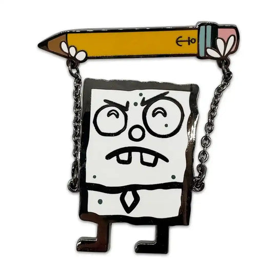 SpongeBob Schwammkopf Ansteck-Pin KritzelBob 5 cm - Smalltinytoystore