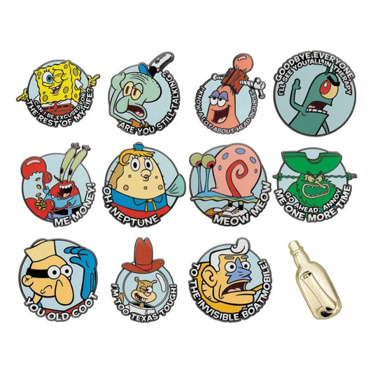 SpongeBob Schwammkopf Ansteck-Pins Display Mystery Pin Badge (12) - Smalltinytoystore
