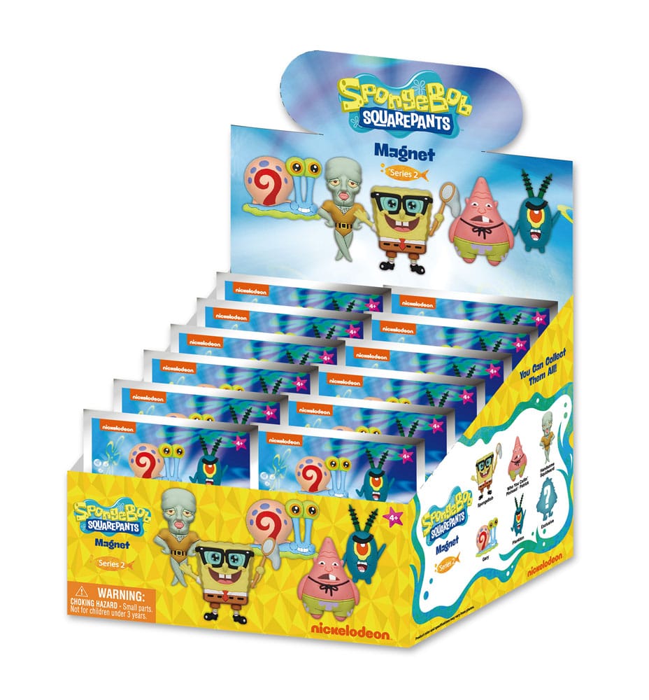 SpongeBob Schwammkopf Magnete blind pack Series 2 Display (12) - Smalltinytoystore