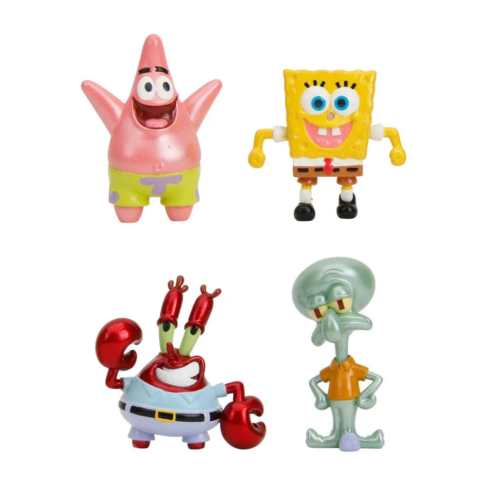 Spongebob Schwammkopf Nano Metalfigs Diecast Minifiguren 4-er Pack Wave 1 4 cm - Smalltinytoystore