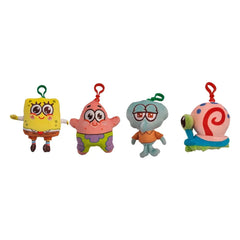 SpongeBob Schwammkopf Plüsch-Schlüsselanhänger 10 cm Sortiment (12) - Smalltinytoystore