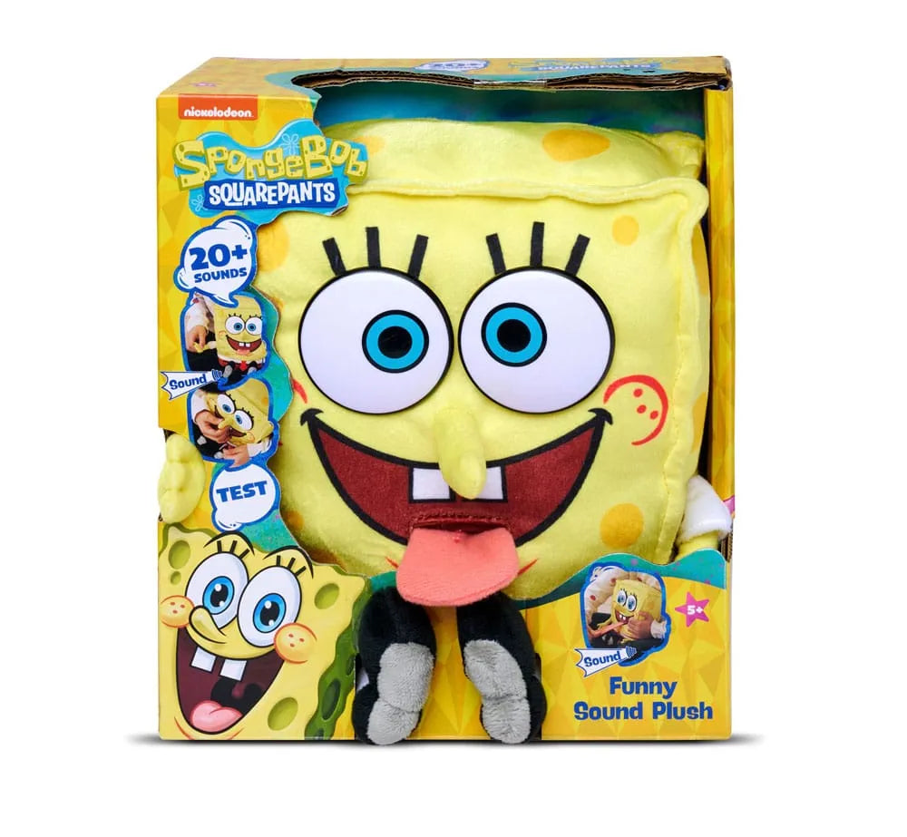 SpongeBob Schwammkopf Plüschfigur mit Sound SpongeBob 30 cm - Smalltinytoystore