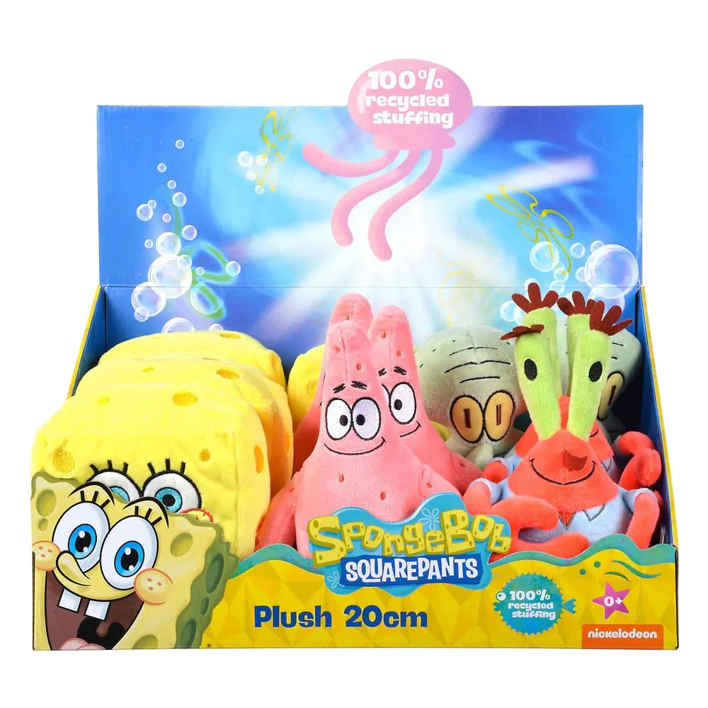 Spongebob Schwammkopf Plüschfiguren 20 cm Sortiment (12) - Smalltinytoystore