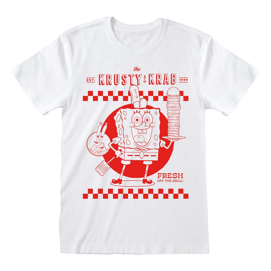 SpongeBob Schwammkopf T-Shirt Krusty Krab White Größe M - Smalltinytoystore