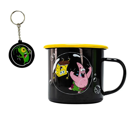 SpongeBob Schwammkopf Tasse und Schlüsselanhänger - Smalltinytoystore