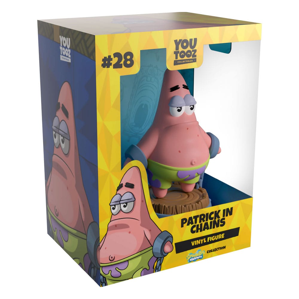 SpongeBob Schwammkopf Vinyl Figur Patrick In Chains 13 cm - Smalltinytoystore