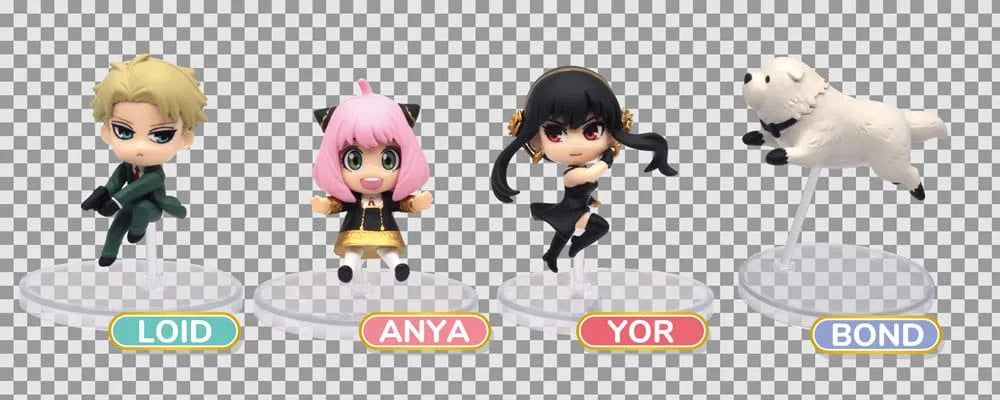 Spy x Family Twinchees Minifiguren Hoppin' 5 cm Display (24) - Smalltinytoystore