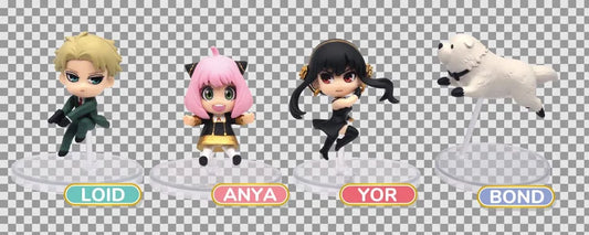 Spy x Family Twinchees Minifiguren Hoppin' 5 cm Display (24) - Smalltinytoystore