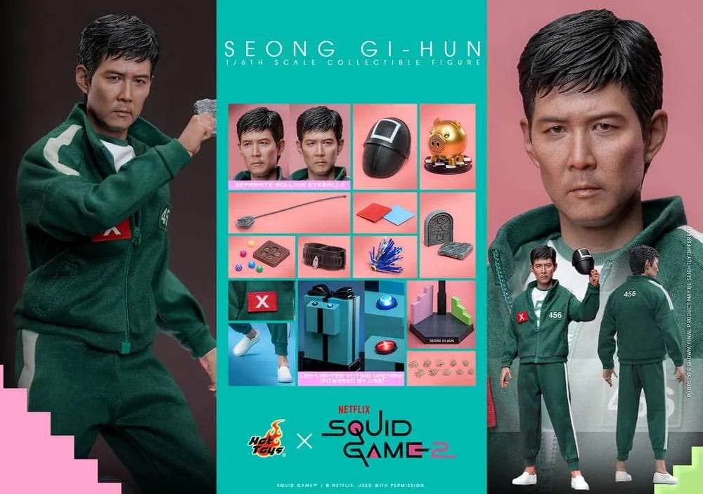 Squid Game 2 Actionfigur 1/6 Seong Gi-hun 30 cm HOT TOYS - Smalltinytoystore