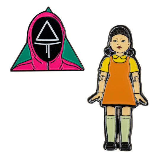 Squid Game Ansteck-Pins 2er-Pack Young-hee & Soldier - Smalltinytoystore