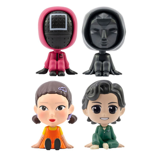 Squid Game Bobble Hero Wackelkopf-Figuren (Window Box Ver.) 6 cm Display (12) - Smalltinytoystore