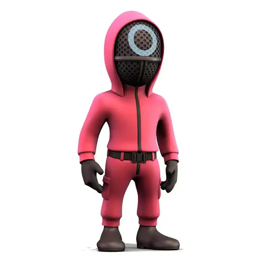 Squid Game Minix Figur Masked Circle Guard 12 cm - Smalltinytoystore