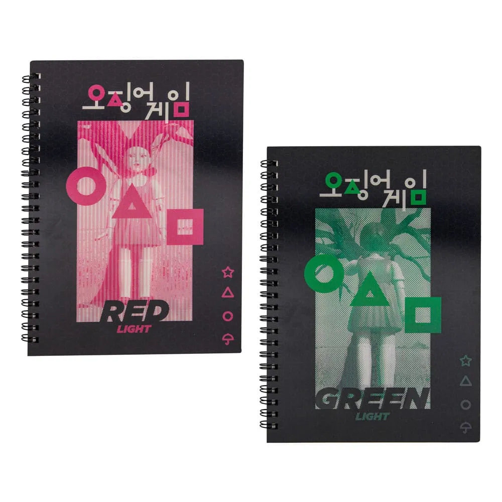Squid Game Notizbuch Red light, green light - Smalltinytoystore