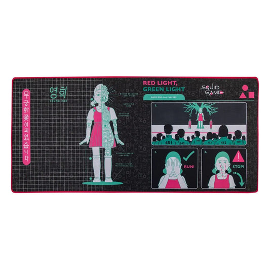 Squid Game Schreibtischunterlage Young-Hee Blue Print - Smalltinytoystore