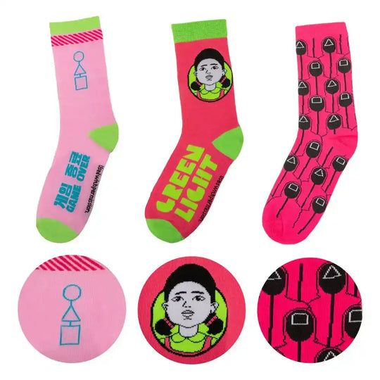 Squid Game Socken 3er-Pack - Smalltinytoystore