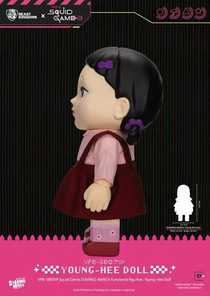 Squid Game Syaking Bang Figur/Spardose Young-Hee Doll Season 3 48 cm - Smalltinytoystore