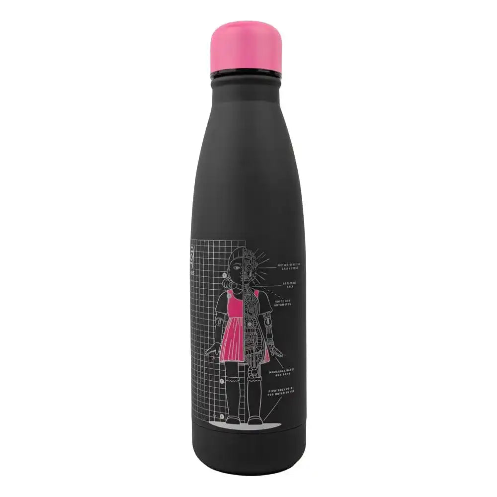Squid Game Thermosflasche Young-hee Blue & Black Print - Smalltinytoystore