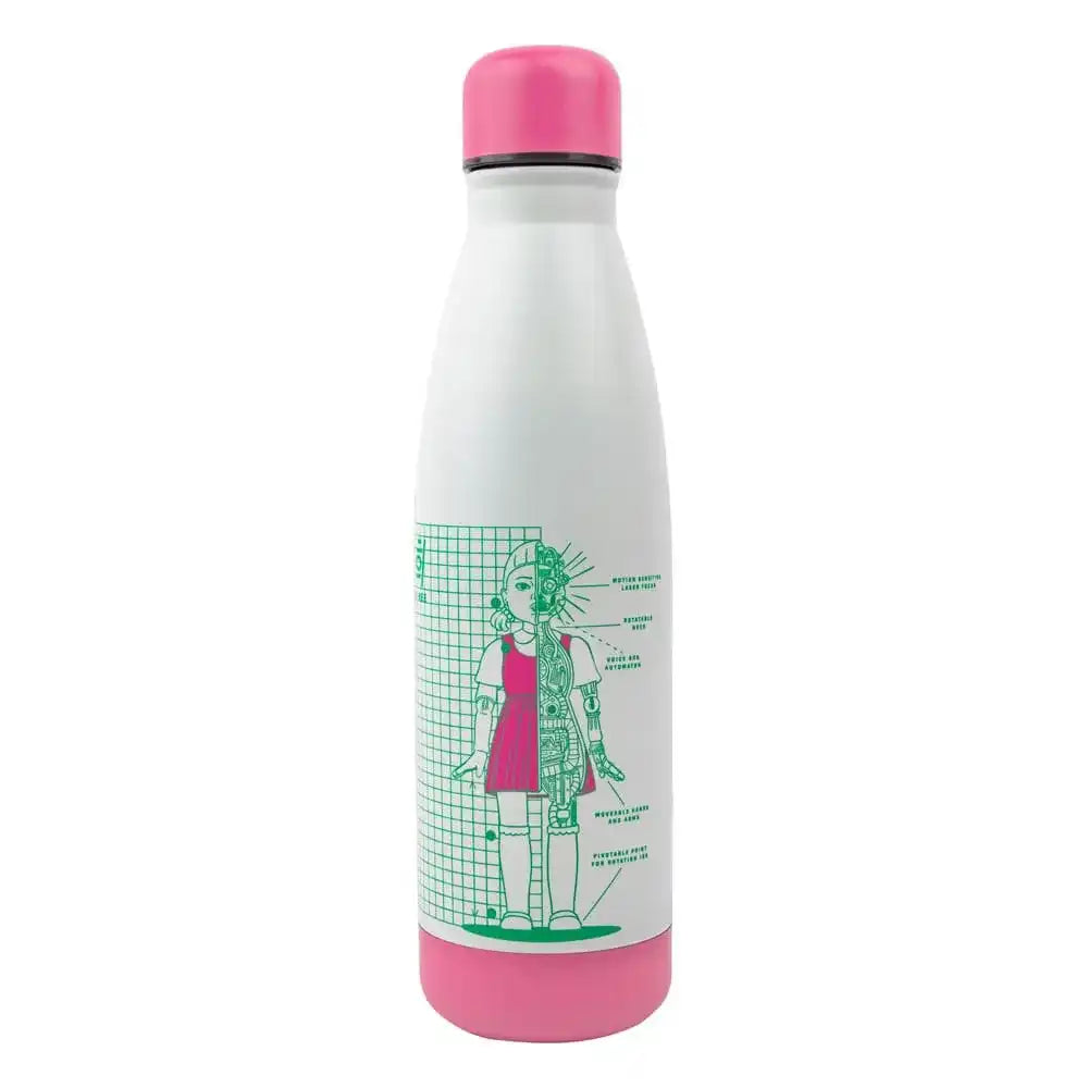 Squid Game Thermosflasche Young-hee Blue & White Print - Smalltinytoystore