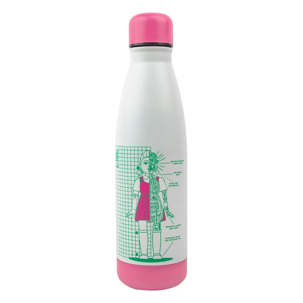 Squid Game Thermosflasche Young-hee Blue & White Print - Smalltinytoystore