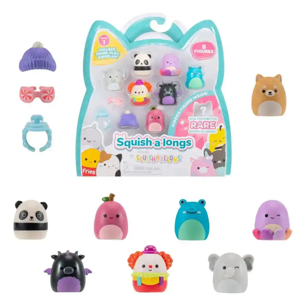 Squishmallow Squish a longs Minifiguren 8er-Pack Style 3 3 cm - Smalltinytoystore