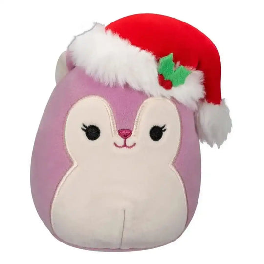 Squishmallows Plüschfigur Christmas Allina the Squirrel with Santa Hat 20 cm - Smalltinytoystore