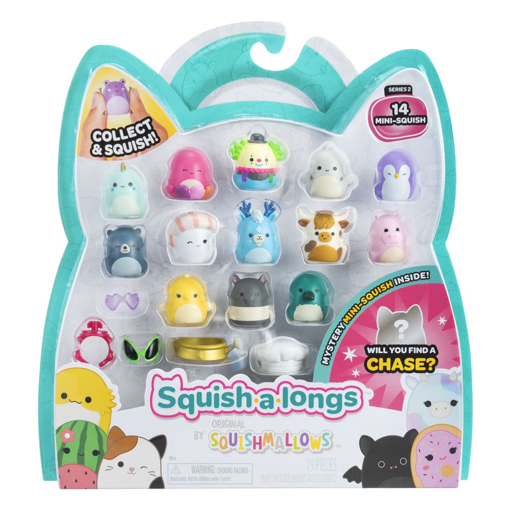 Squishmallows Squish-a-longs Minifiguren 14er Pack Set Series 2 Style 1 2,5 cm - Smalltinytoystore