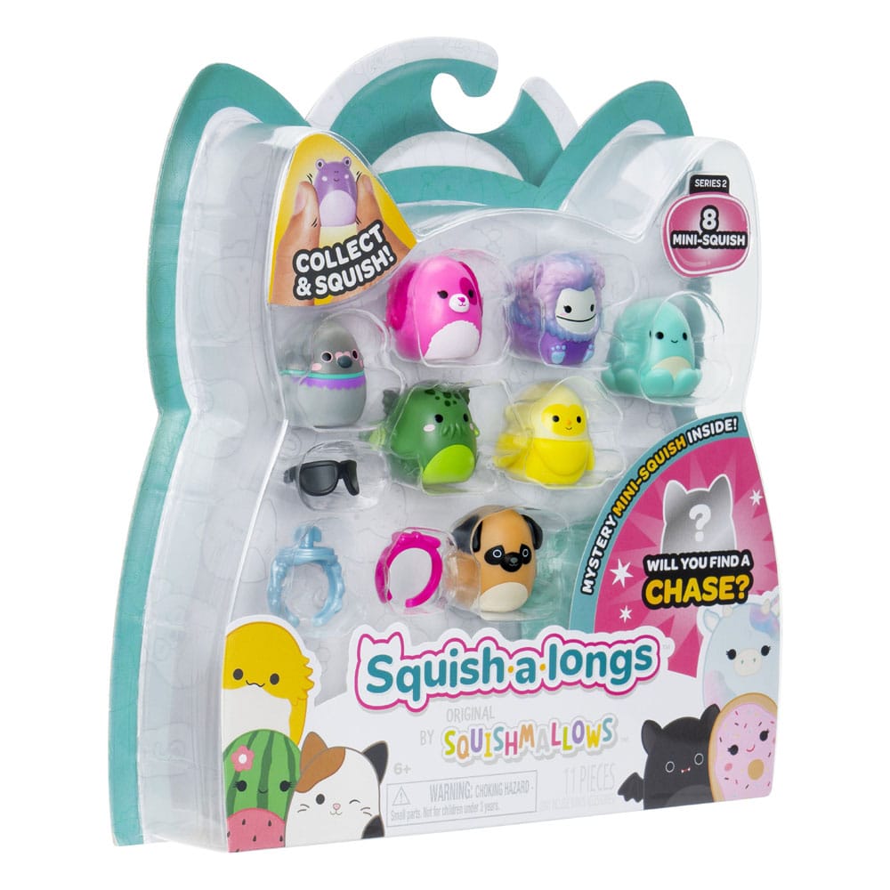 Squishmallows Squish-a-longs Minifiguren 8er Pack Set Series 2 Style 1 2,5 cm - Smalltinytoystore