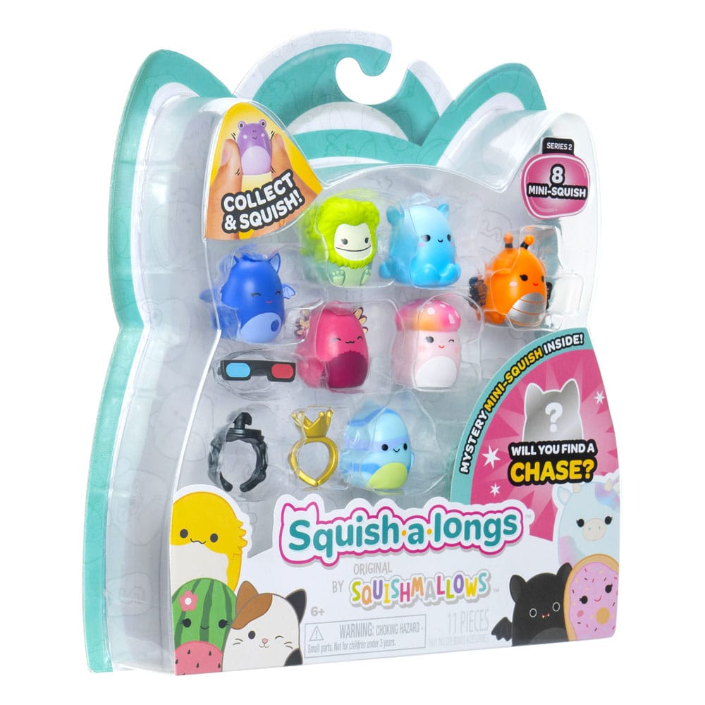 Squishmallows Squish-a-longs Minifiguren 8er Pack Set Series 2 Style 2 2,5 cm - Smalltinytoystore