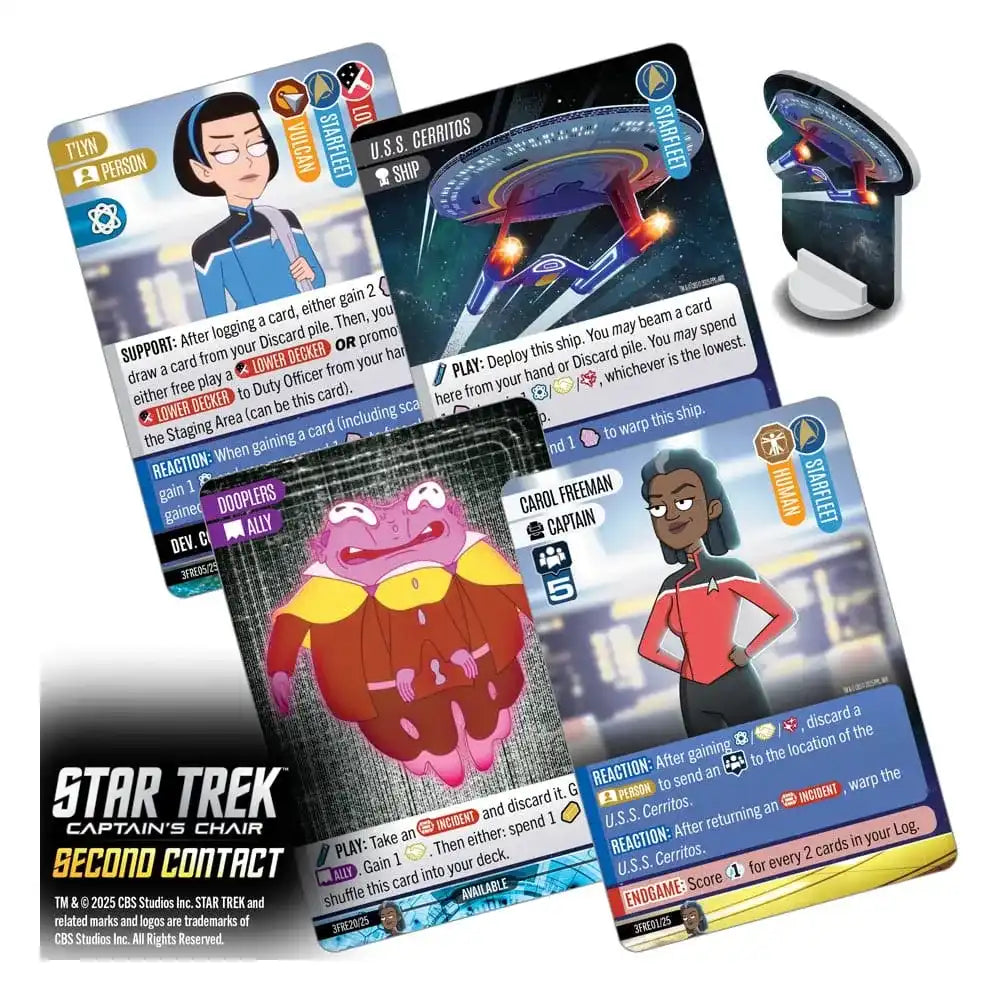 Star Trek: Captain's Chair Kartenspiel Second Contact *Englische Version* - Smalltinytoystore